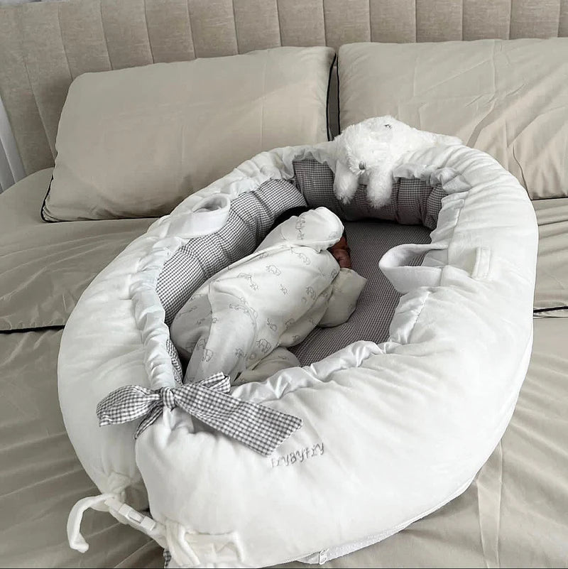 Premium Multifunction Baby Nest  - White