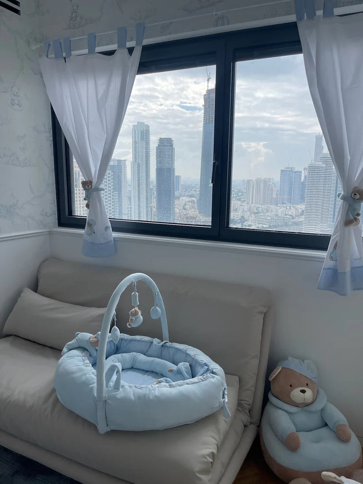 FLYBYFLY Multifunction baby nest - blue