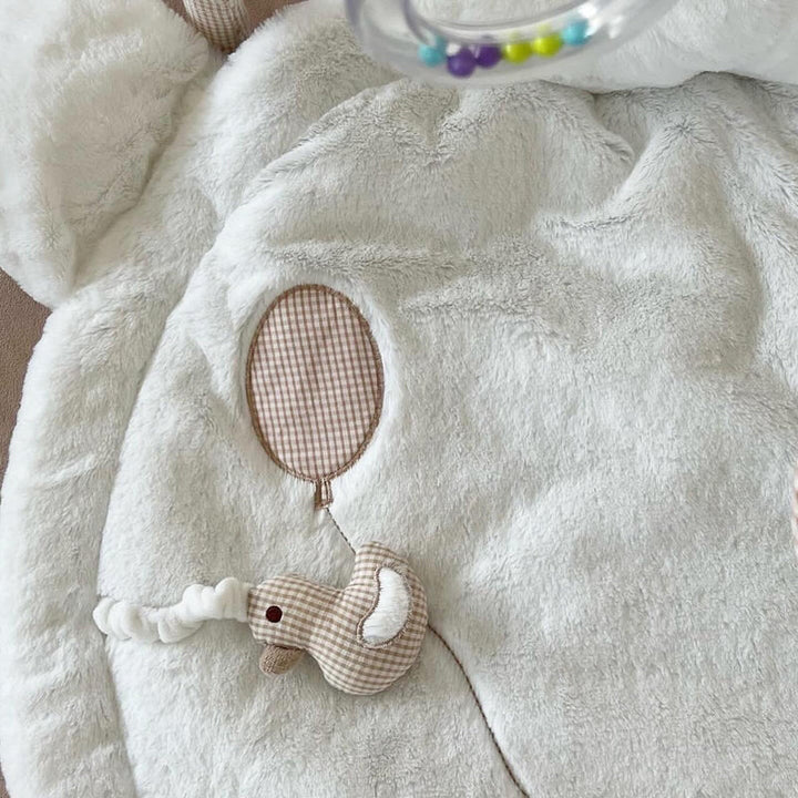 Bear playmat - beige & white