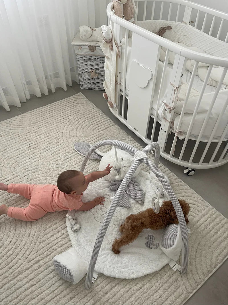 Rabbit playmat - white