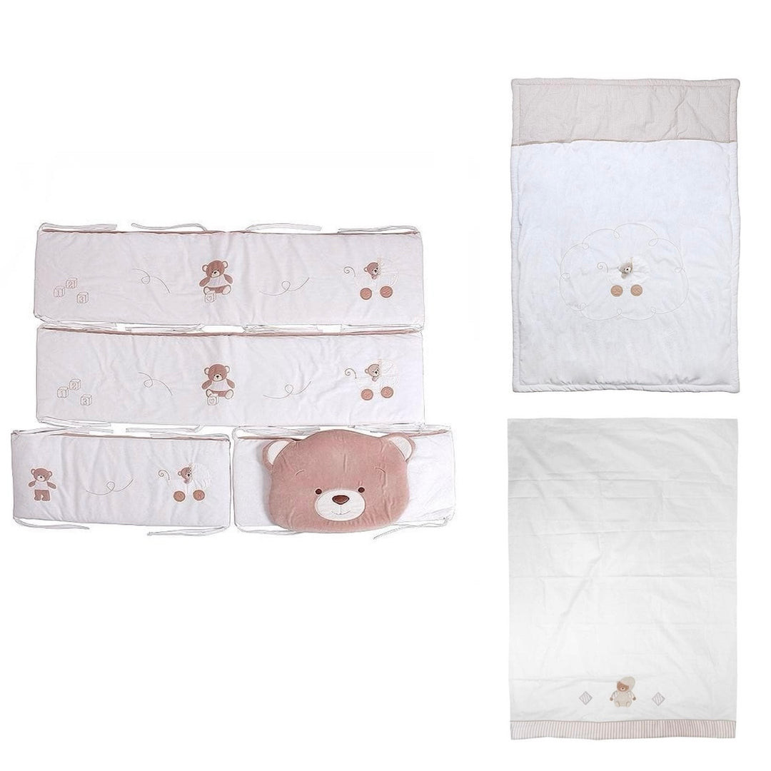 Bedding set for a baby bed / convertible bed - beige