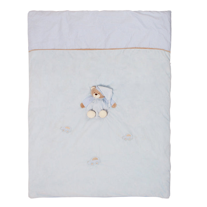 Bedding set for a baby bed / convertible bed - blue bear