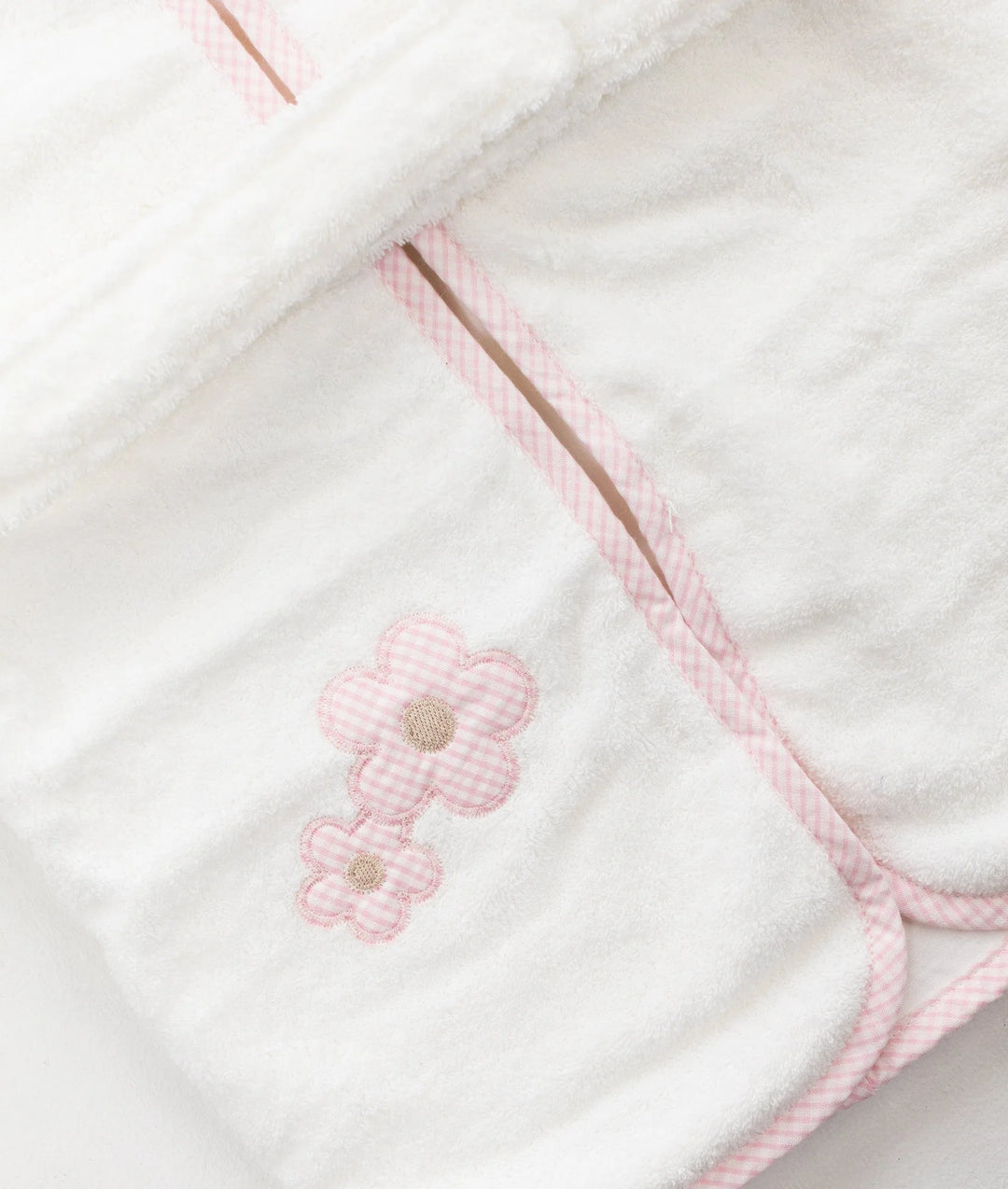 Baby towel robe hugging - pink