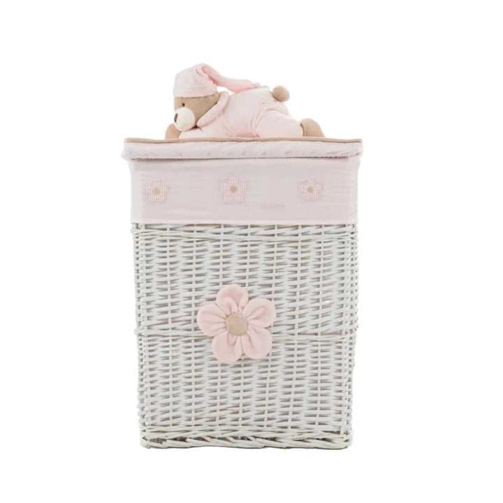 Square storage basket - pink