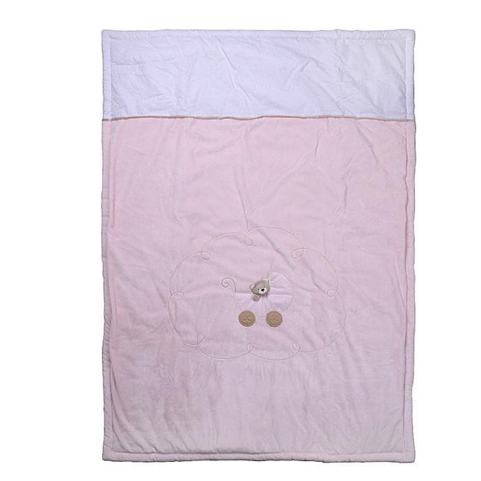 Bedding set for a baby bed / convertible bed - pink