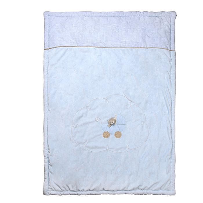 Bedding set for a baby bed / convertible bed - blue