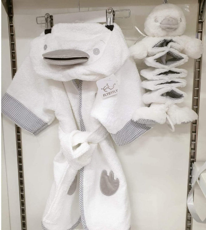 Duck towel robe for baby