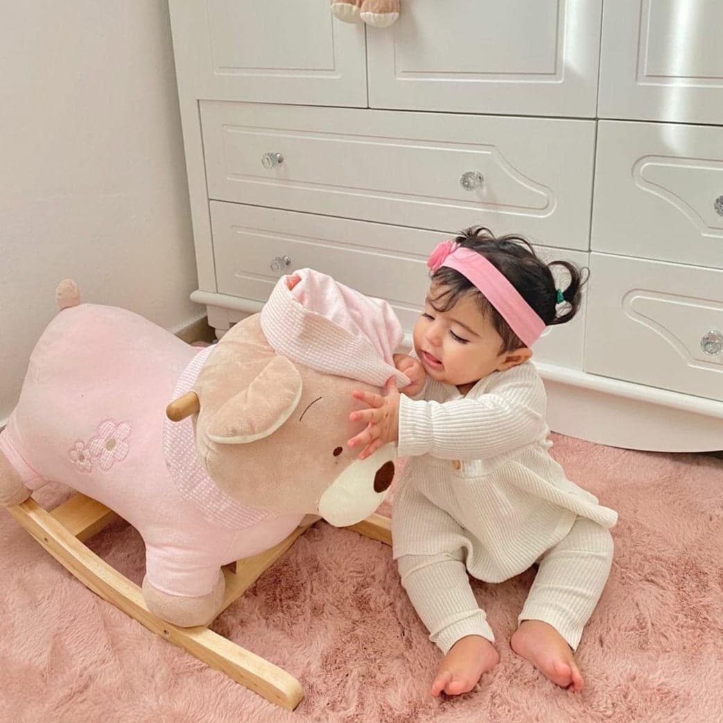 Teddy bear Rocker - pink