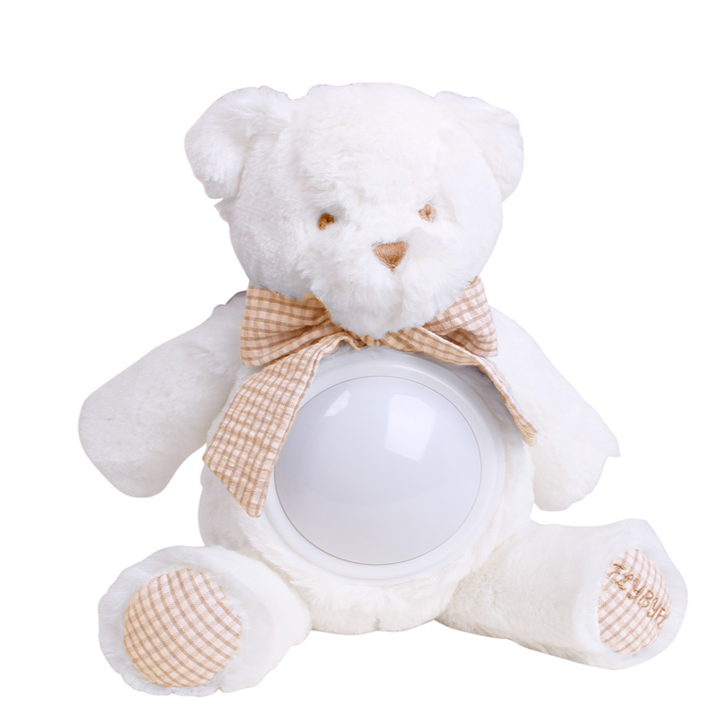 Bear night light - white & beige