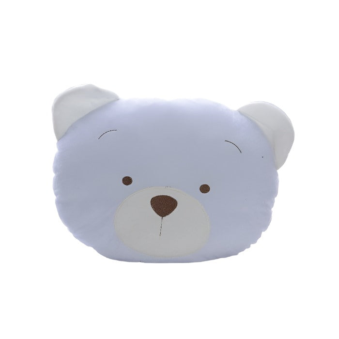 Decorative teddy bear pillow - blue