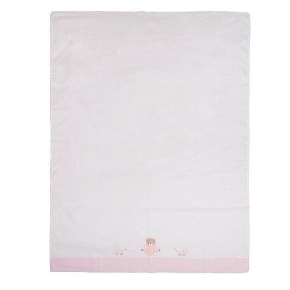 Fitted sheet for baby bed / crib - pink