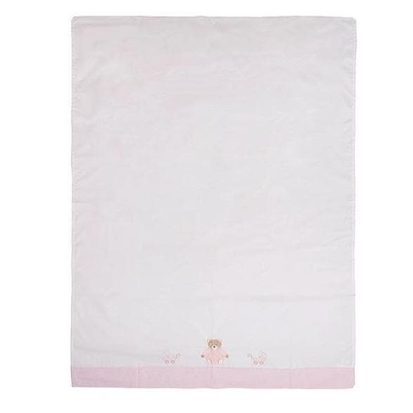 Bedding set for a baby bed / convertible bed - pink