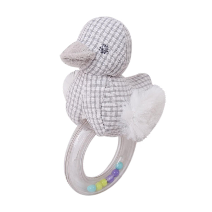 Beaded rattle - duck