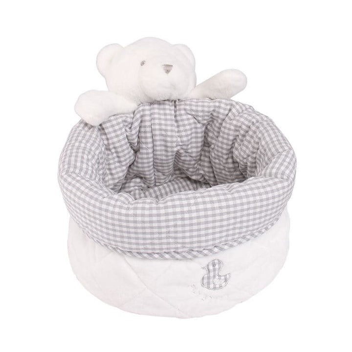 large basket for the changing table - white