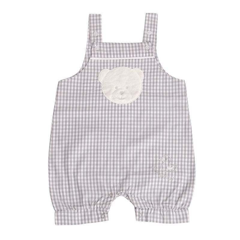 Summery teddy bear jumpsuit - gray