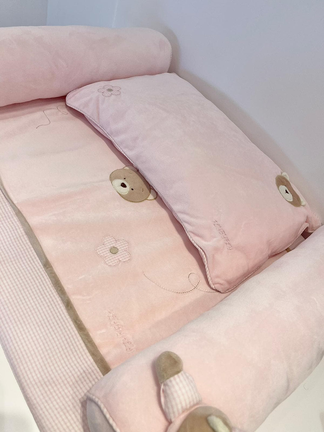 Changing mat & protector - pink