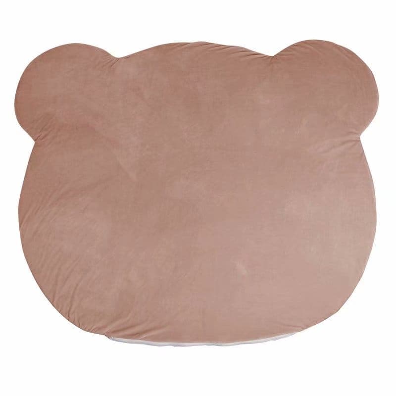 Bear plush floor mat - beige