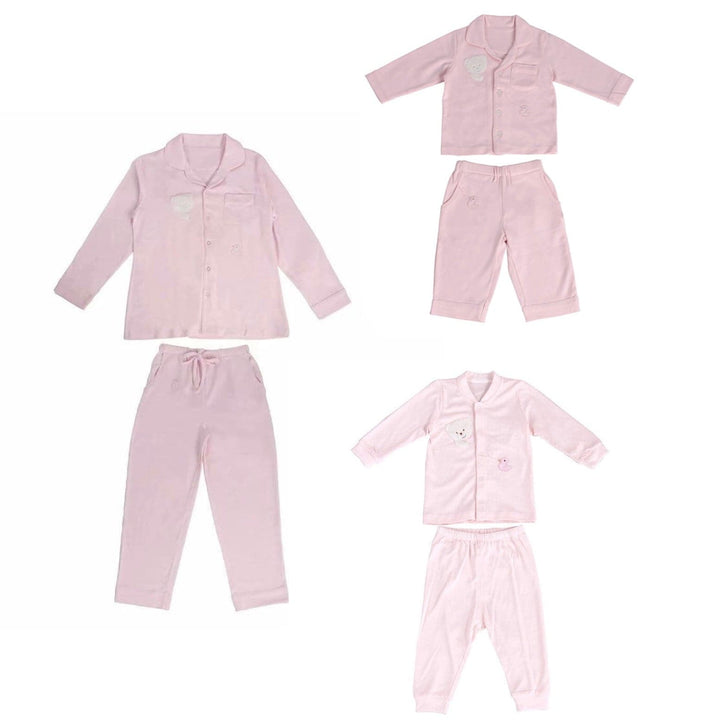 Double pajama set for mother and baby - pink