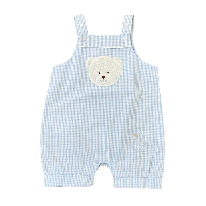 Summery teddy bear jumpsuit - blue