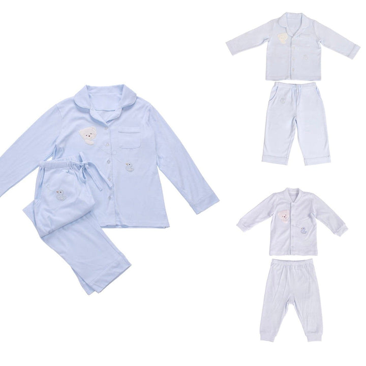 Double pajama set for mother and baby - blue