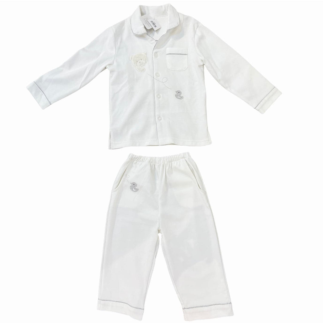 Double pajama set for mother and baby - white