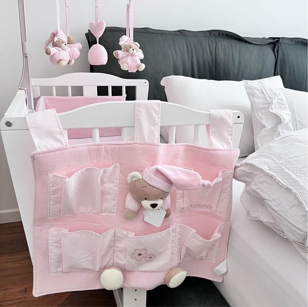 5 Pocket nursery organiser - pink